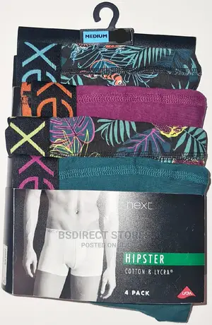 NEXT Hipsters Woodland Animal Luxury Cotton Boxers Pack of 4