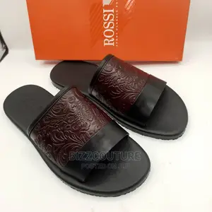 Original Italian ROSSI Leather Slippers Available in Store