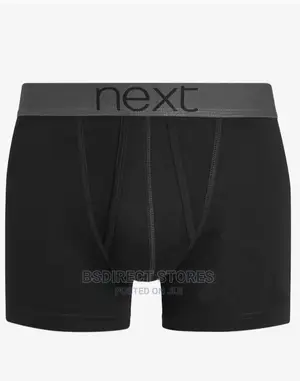 Next a-Front Black Luxury 100% Pure Cotton Men Boxers