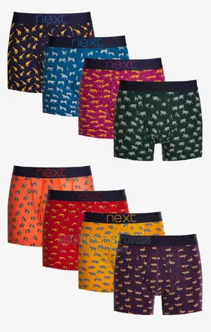 NEXT a-Front Animal Print Luxury Men Cotton Boxers Pack of 8
