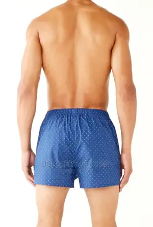 NEXT Blue Pattern Woven Luxury 100% Pure Cotton Men Boxers