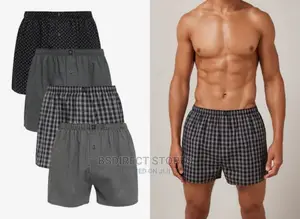 NEXT Grey Pattern Woven Luxury 100% Pure Cotton Men Boxers
