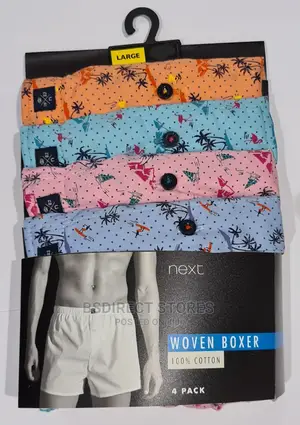 NEXT Beach Print Woven Luxury 100% Pure Cotton Men Boxers