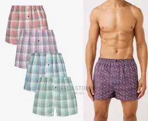 NEXT Bright Check Woven Luxury 100% Pure Cotton Men Boxers