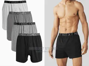 NEXT Grey Mix Loose Fit Luxury 100% Pure Cotton Boxers