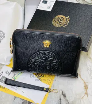 Original VERSACE Clutxhes Leather Available in Store