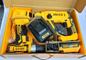 Lithium-Ion Cordless Drill and Rotary Hammer 2 PCS Combo Kit