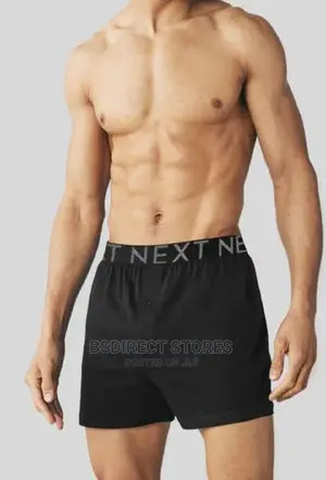 NEXT Black Loose Fit Luxury 100% Pure Cotton Men Boxers