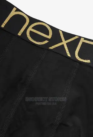 NEXT Hipsters Black Gold Waistband Luxury Boxers Pack of 4