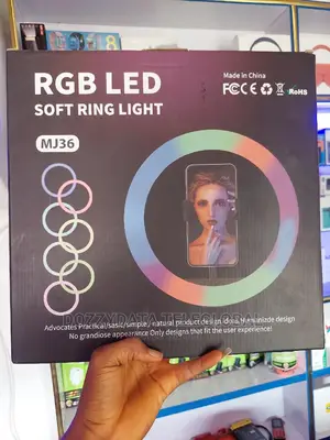 RGB LED 14" Ring Light With Tripod Stand Phone Clip