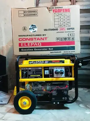 Brand New Elepaq Constant Sv22000e2 9kva 100%Coper Gasoline Generator.