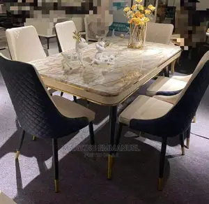 Classy Pure Marble Dinning With Chairs