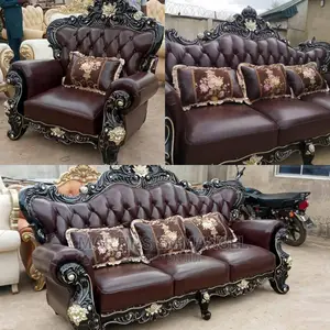 Brown Pure Royal Leather Sofa