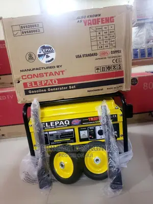 Brand New Elepaq Constant(Sv6800e2)4.5kva Generator/Copper/