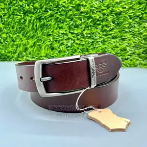 Original EMPORI ARMANI Leather Belt Available in Store