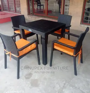 Outdoor/Eatery/Garden Plastic Cane Chairs and Table