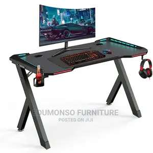 Gaming Computer Desk With Led RGB Lights