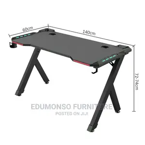 Gaming Computer Desk With Led RGB Lights