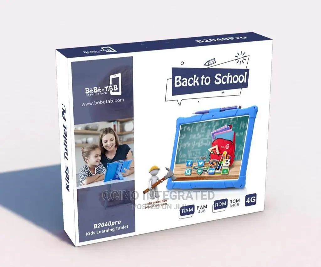 Unbreakable Touch Screen Children Educational Tablet