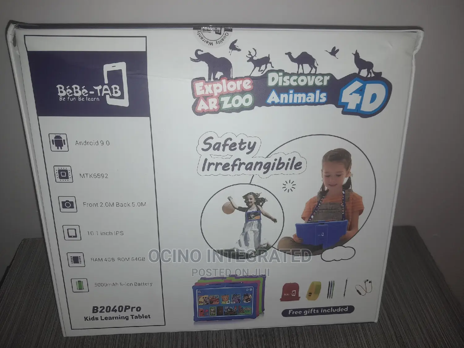 Unbreakable Touch Screen Children Educational Tablet