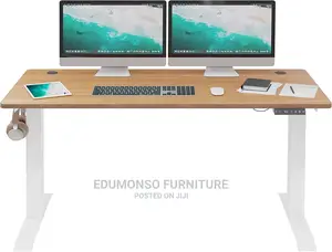 Electric Height Adjustable Standing Desk, 60 X 24 Inches