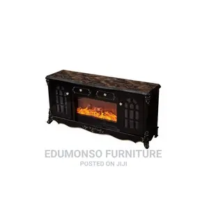 Royal Television Stand With Drawers and Fire Flames