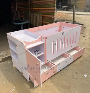 Modern Baby Cot With Drawer
