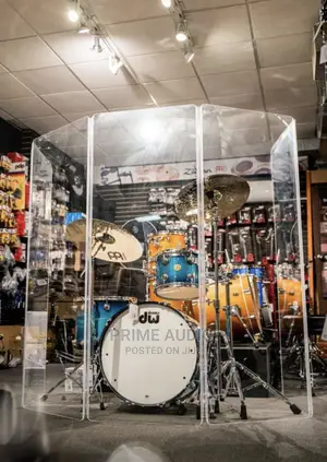 Acrylic Fiberglass Drum Shield (7 Panels by 6 Feet)