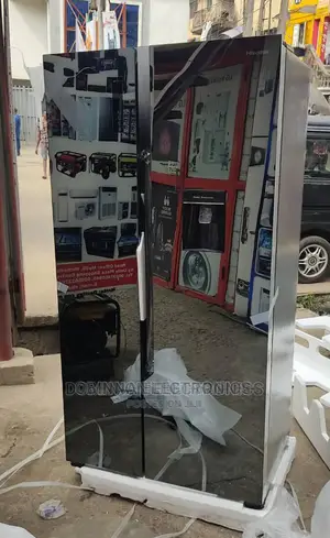 Brand New HISENSE Side by Side Fridge/514liter/Black MIRROR/