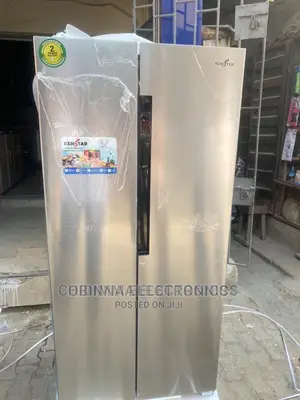 Brand New Kenster 520L Side-Side Refrigerator/Silver Colour/