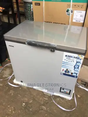 Brand New BRUHM 200litter Chest Freezer/External/Silver/