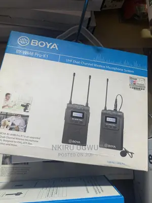 Boya- Wm8 Pro K1 Lapel Uhf- Channel Wireless Microphone