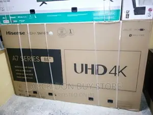 Hisense 85inches A7H 4kuhd Smart Tv 3hdmi 2usb, Av, Atv Drv.