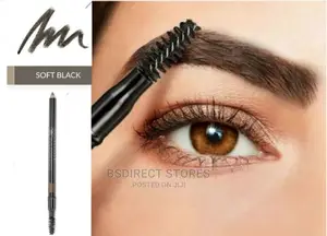 Avon True Dual-ended Brow Pencil With Spoodle – Soft Black