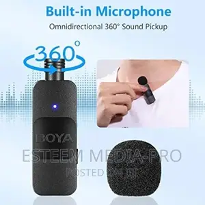 BOYA By-V1 Professional 2.4ghz Wireless Lavalier Microphone