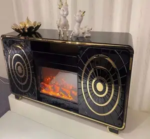 Luxurious Fireplace Tv Stand With Open Storage