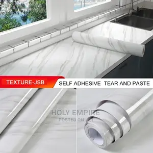 PVC Marble Stickers Kitchen Countertops Self Adhesive