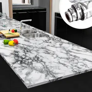 Marble Vinyl Waterproof Wallpaper for Bathroom Table Kitchen