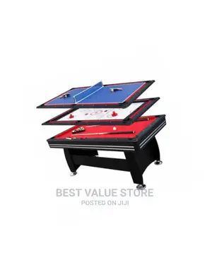 3in1 Snooker Air-Hockey Table Tennis With All Accessories Ea