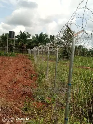 Fencing With Chain and Barbed Wire