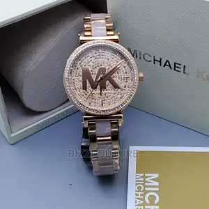 Original MICHAEL KORS Gold Steel Watch Available in Store