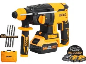 Ingco Cordless Rotary Hammer 20v (4.0ah) Box