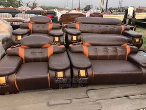 Quality 7 Seater Living Room Leather Sofa