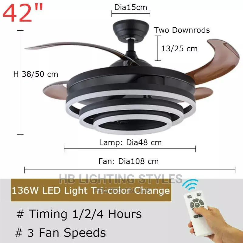 Ceiling Fan With LED Light