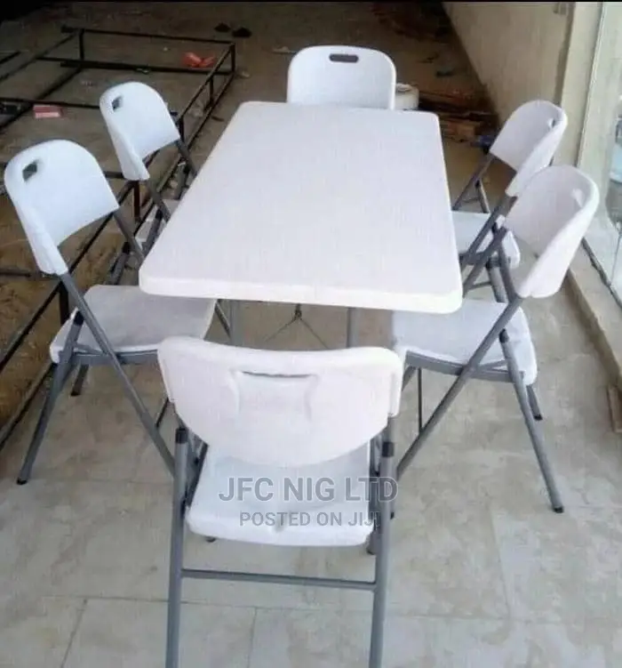 Folding 5ft Plastic Chairs and Table