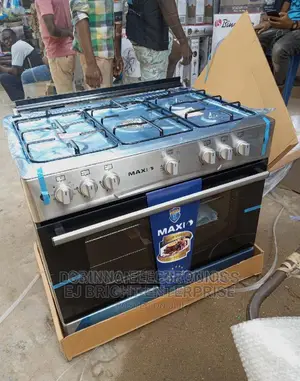 Brand New Maxi(60-90)5borner All Gas Standing Cooker/Silver/