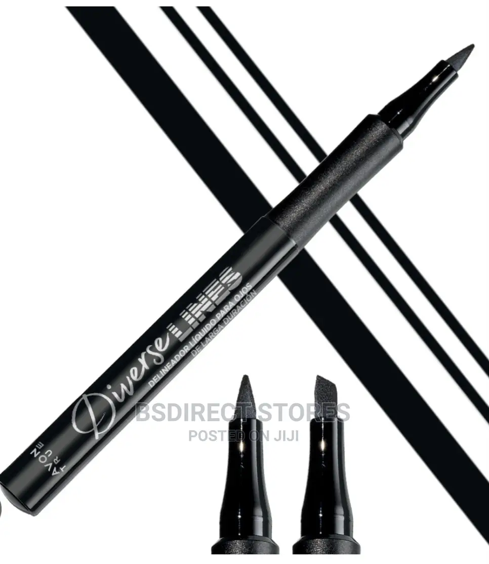 Avon Black True Diverse Lines Liquid Liner Water-Resistant