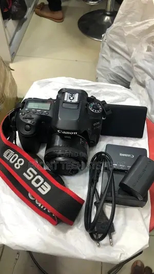 Canon Eos 80d Professional Video Camera With 50mm Lens