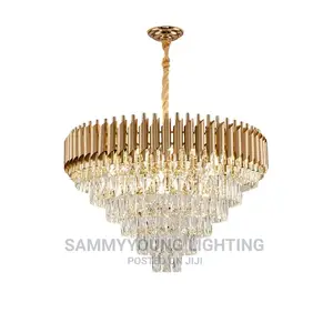 Modern Ceiling Mounted Crystal LED Pendant Dropping Light.