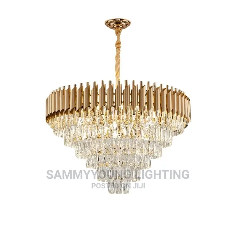 Modern Ceiling Mounted Crystal LED Pendant Dropping Light.